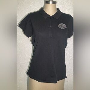Harley-Davidson women’s  Black Polo Shirt size medium